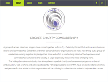 Tablet Screenshot of celebritycricketclub.com